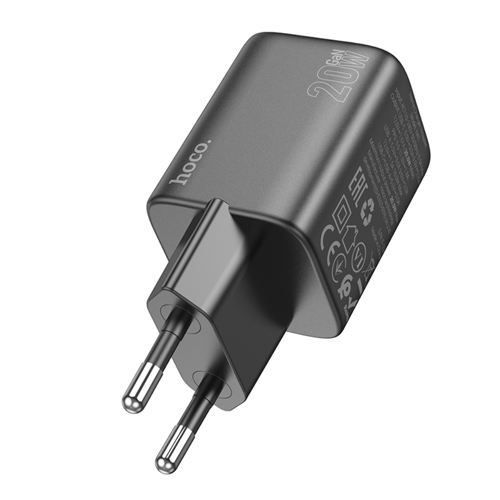 Сетевое зарядное устройство Hoco N41 USB/ Type-C PD QC black
