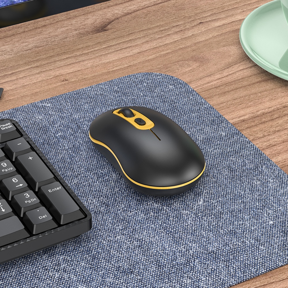 Беспроводная мышь Hoco GM21 black yellow