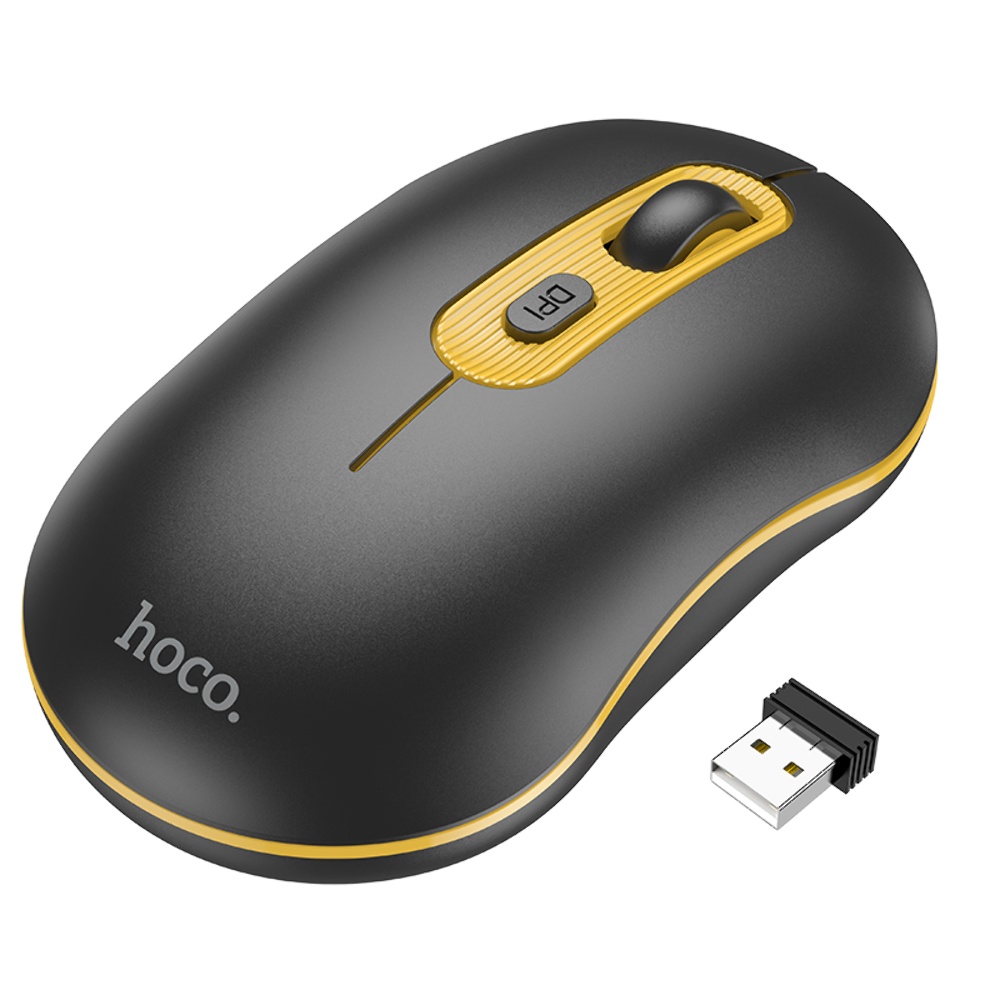 Беспроводная мышь Hoco GM21 black yellow