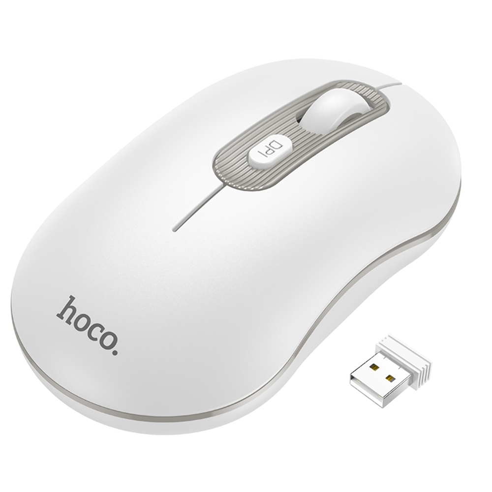 Беспроводная мышь Hoco GM21 white gray
