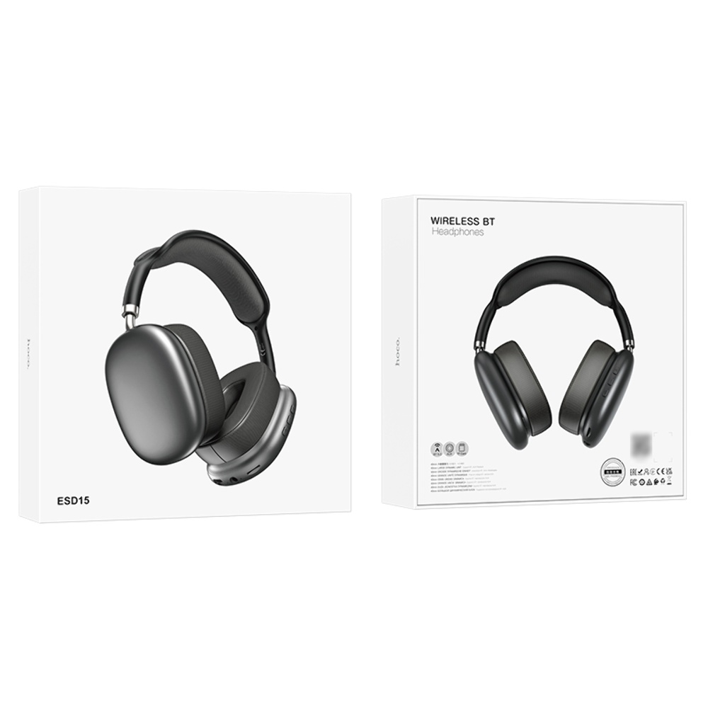 Беспроводные наушники Hoco ESD15 накладные deep space gray