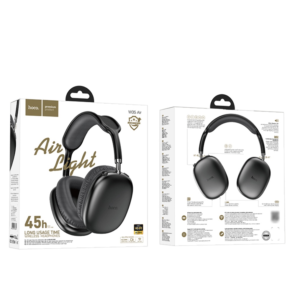 Беспроводные наушники Hoco W35 Air Triumph накладные black