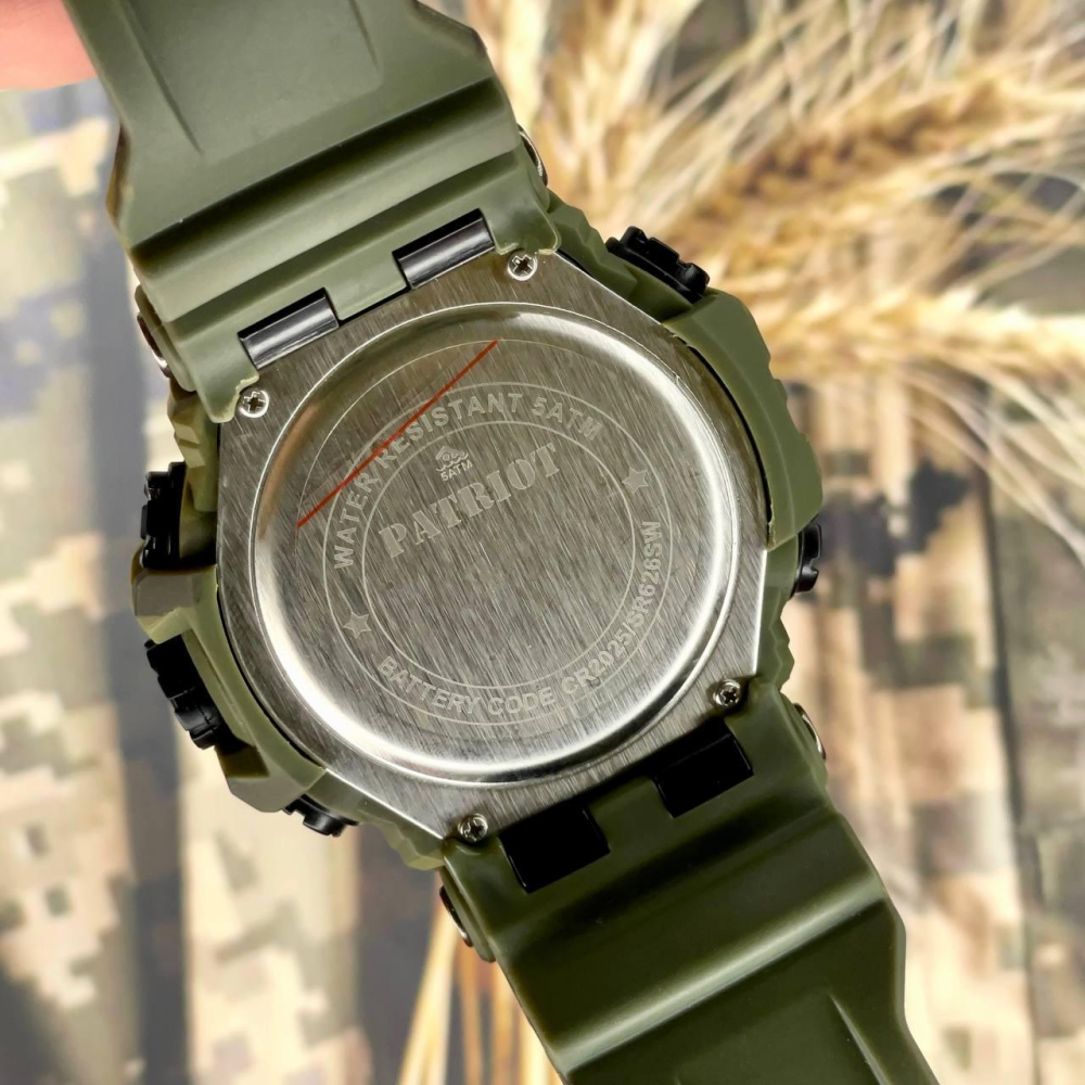 Годинник наручний Patriot 002CMGRUAGD Тризуб золото Зелений камуфляж + Коробка.