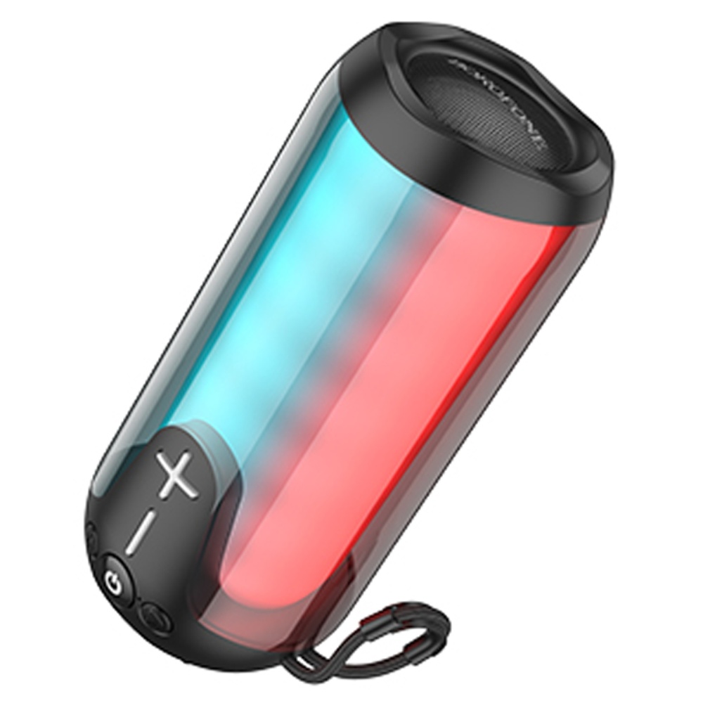 Портативная Bluetooth колонка Borofone BR33 TWS с LED подсветкой black
