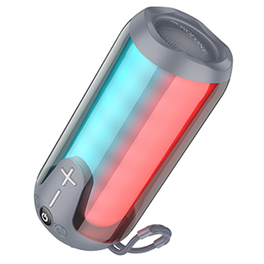 Портативная Bluetooth колонка Borofone BR33 TWS с LED подсветкой grey