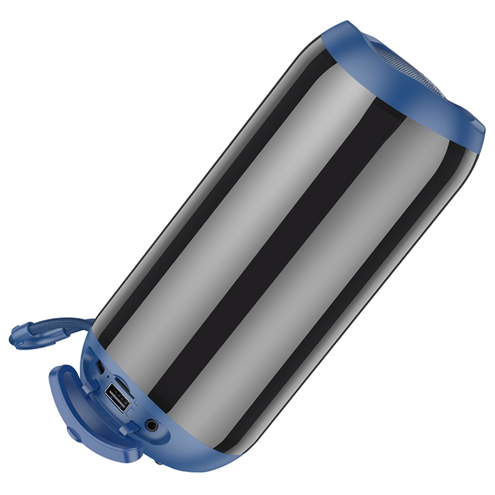Портативная Bluetooth колонка Borofone BR33 TWS с LED подсветкой navy blue