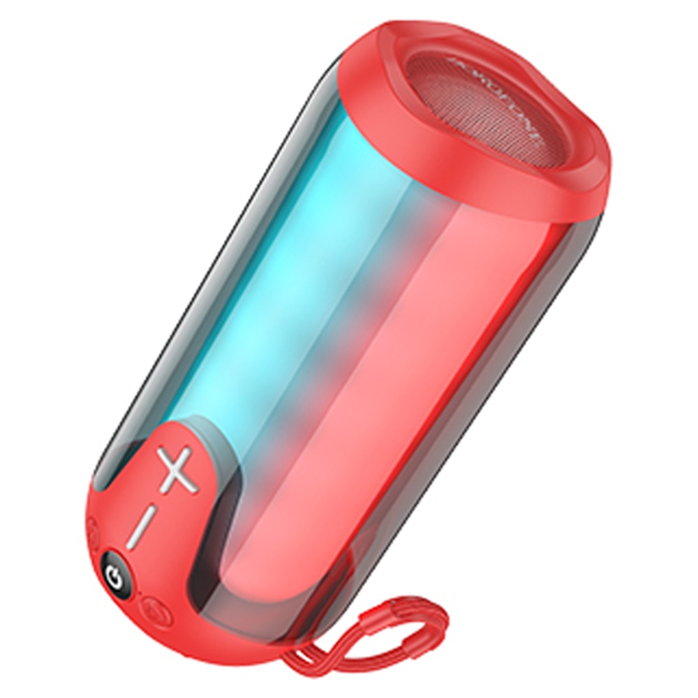 Портативная Bluetooth колонка Borofone BR33 TWS с LED подсветкой red