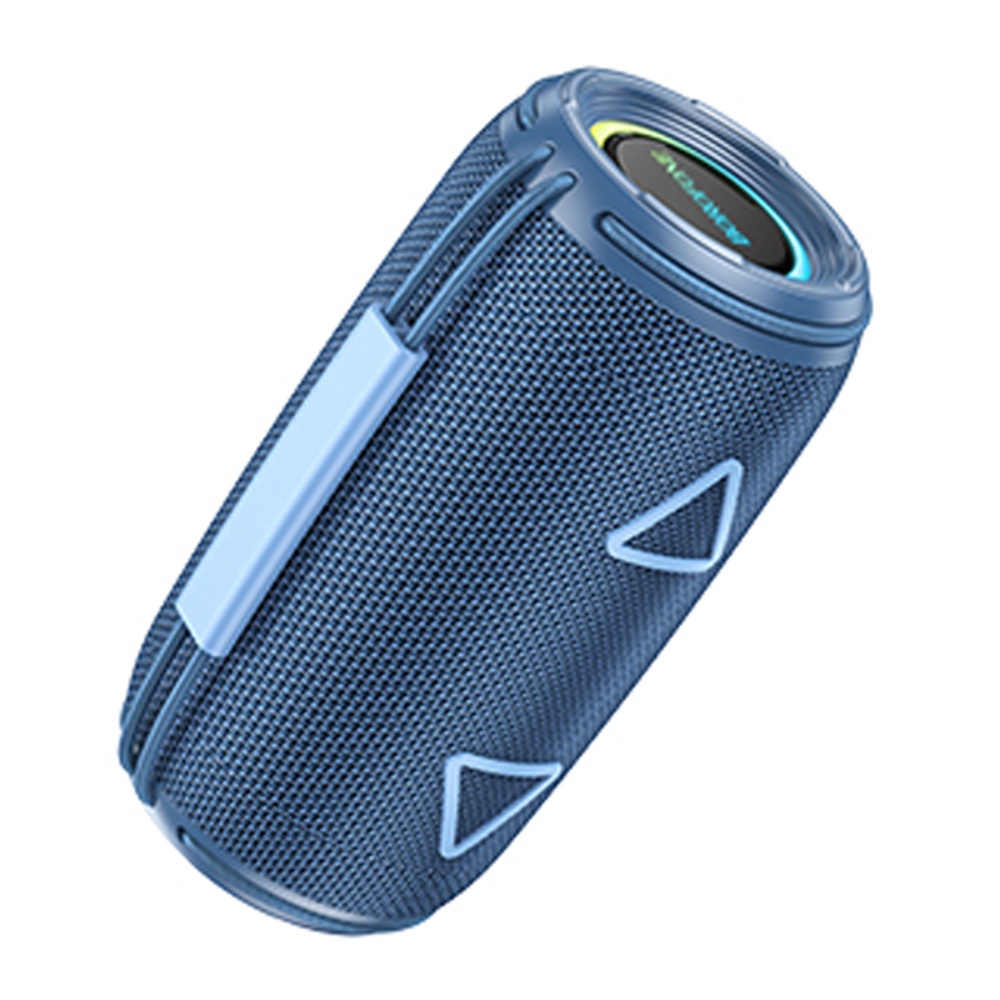 Портативная Bluetooth колонка Borofone BR38 TWS с LED подсветкой blue