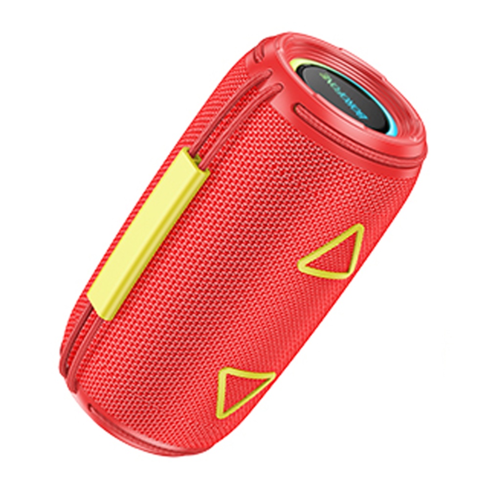 Портативная Bluetooth колонка Borofone BR38 TWS с LED подсветкой red