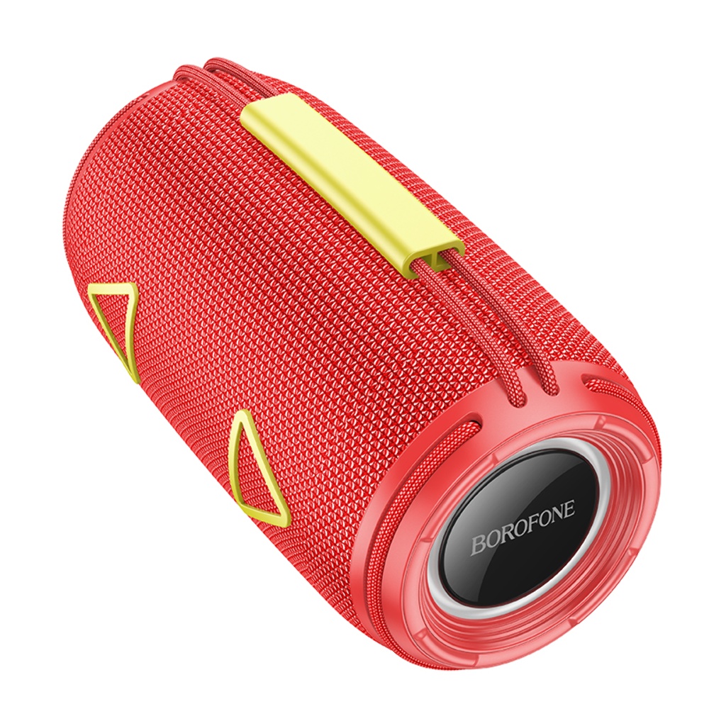 Портативная Bluetooth колонка Borofone BR38 TWS с LED подсветкой red