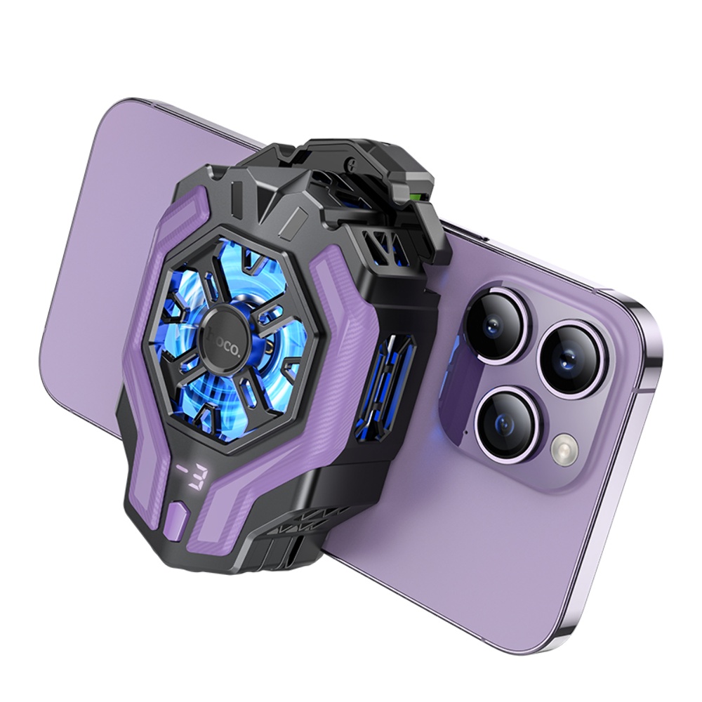 Мобильный куллер Hoco GM26 Type-C black purple