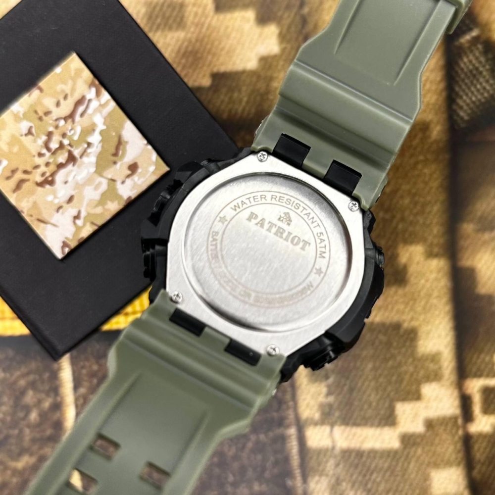 Годинник наручний Patriot 003AGDPS ДПС Зелені + Коробка.