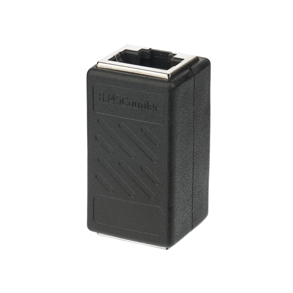 Адаптер соединитель RJ45 to RJ45 черный