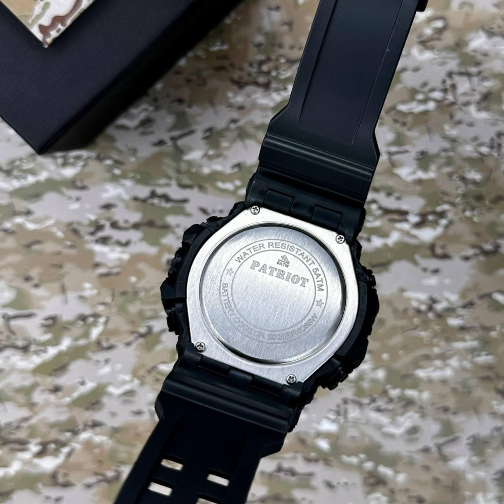 Годинник наручний Patriot 003BKSBU СБУ Чорні + Коробка.