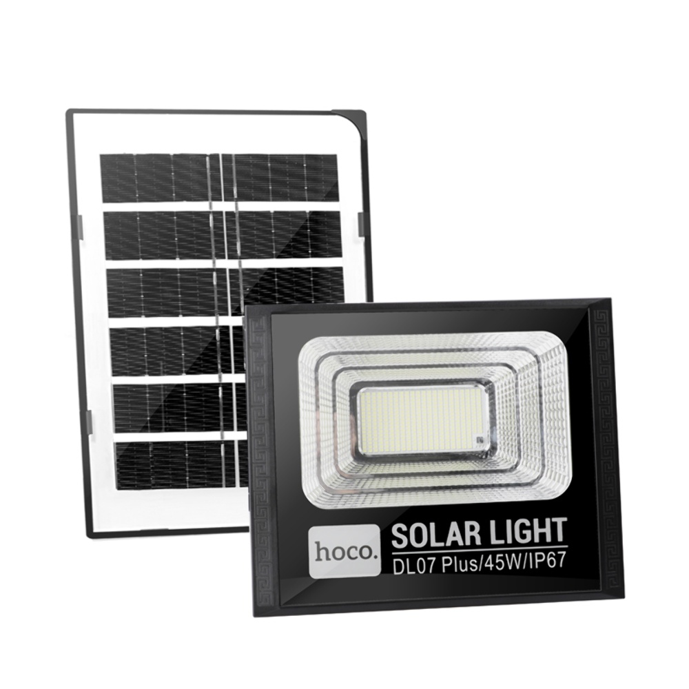 Уличный садовый светильник Hoco DL07 Plus на солнечной энергии 45W black