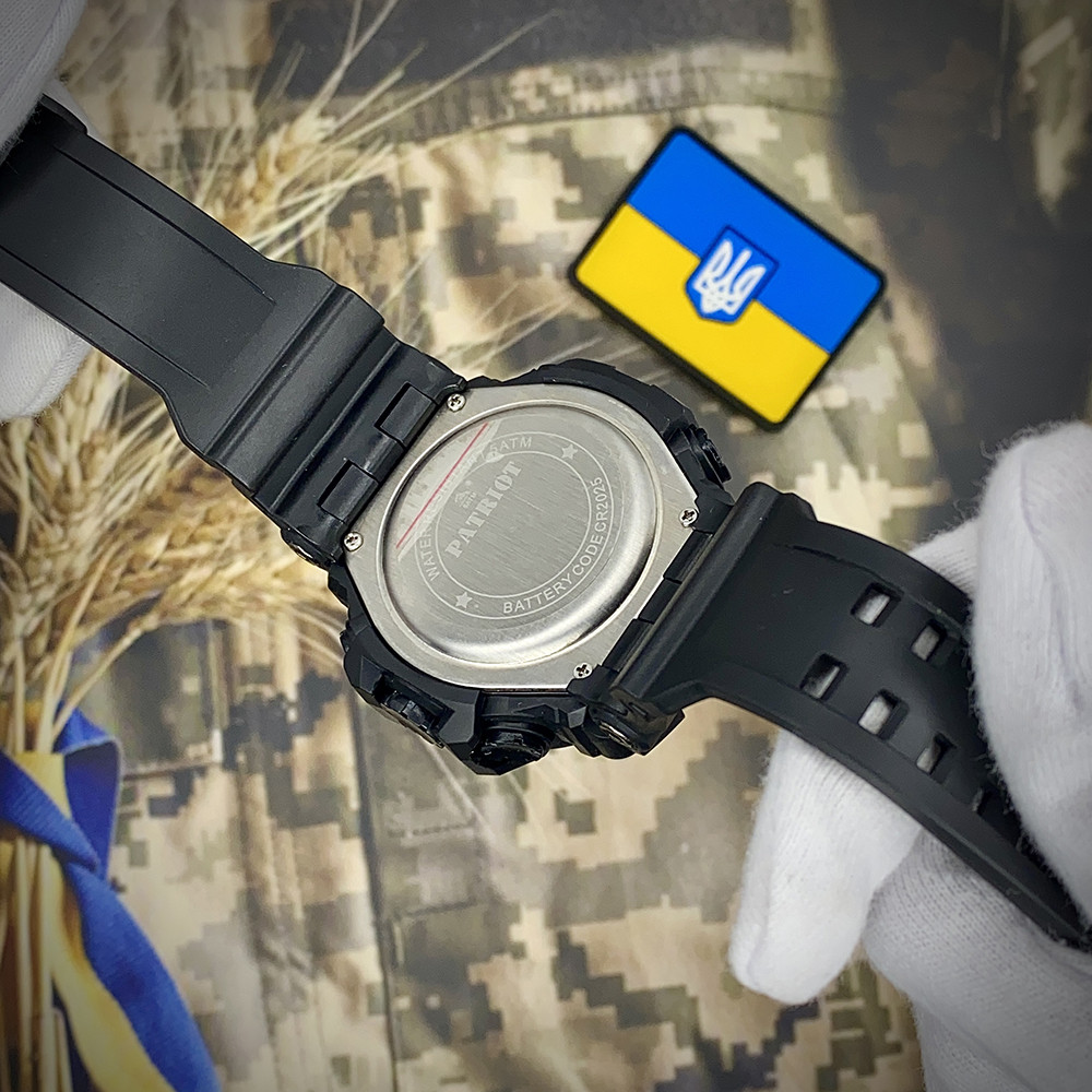 Годинник наручний Patriot 004BKTPO Поліція Чорні + Коробка.