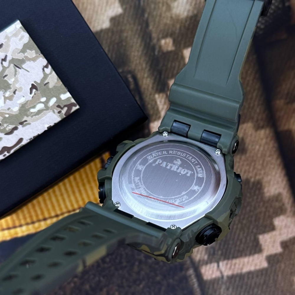 Годинник наручний Patriot 004CMGRDSNS ДСНС Зелений камуфляж + Коробка.