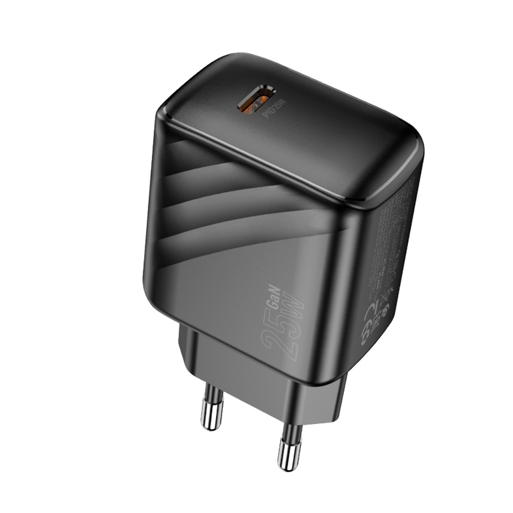 Сетевое зарядное устройство Hoco CS24A Type-C PD 25W black