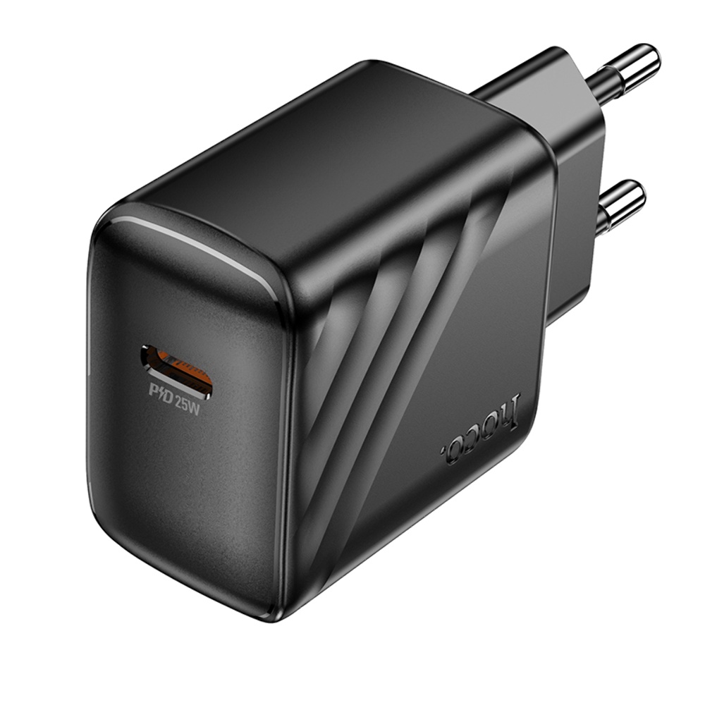 Сетевое зарядное устройство Hoco CS24A Type-C PD 25W black