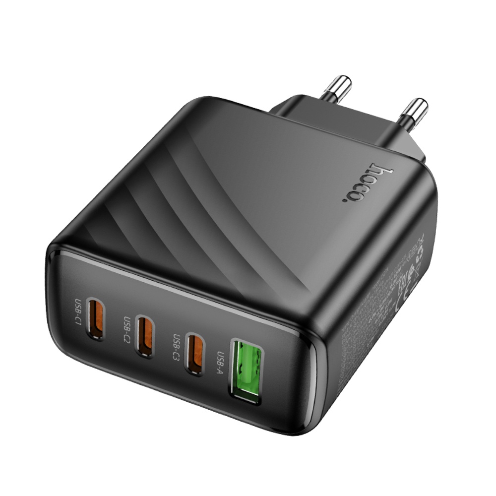 Сетевое зарядное устройство Hoco CS27A USB/ 3 Type-C PD 67W black