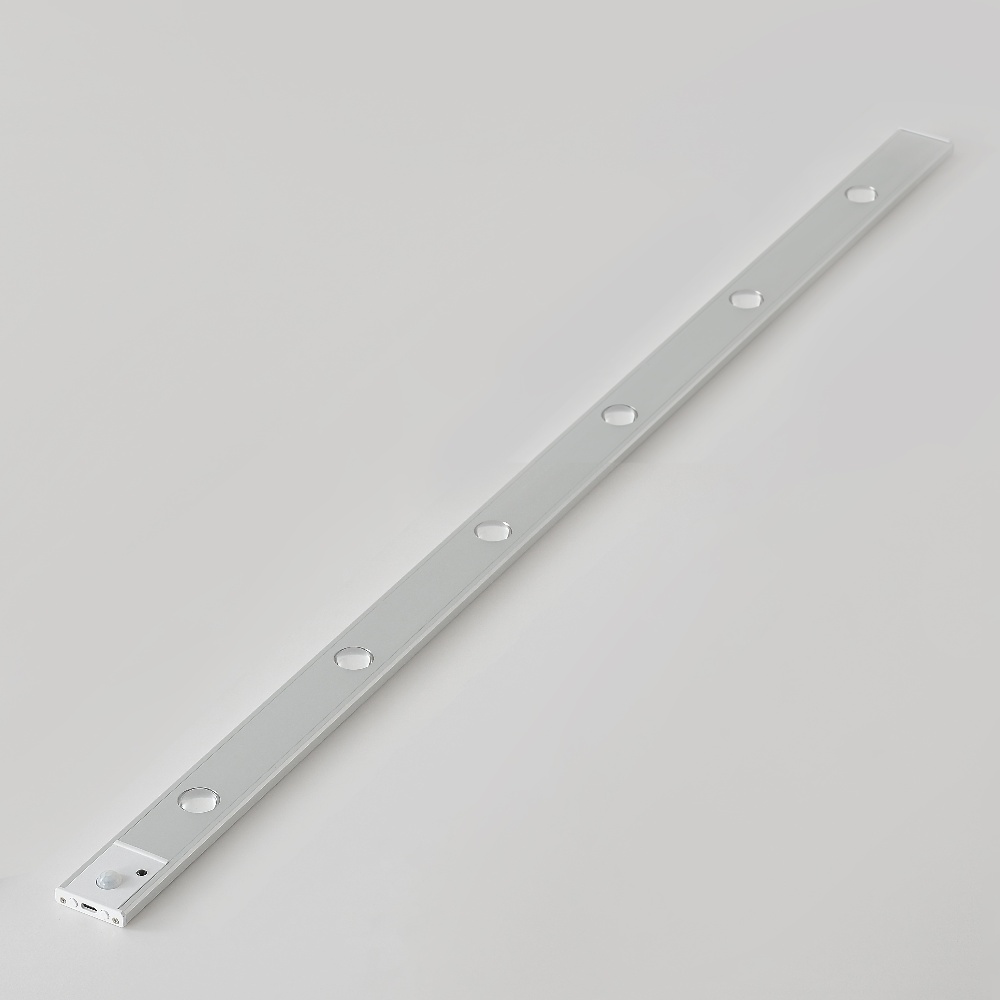 LED светильник cat“s eye 100-3S с пультом, аккумулятором, датчиком движения и освещенности 100 см 3W алюминиевый серебристый