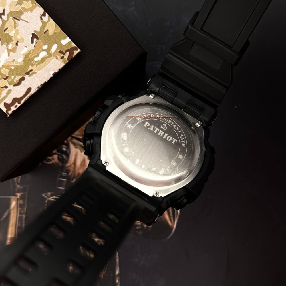 Годинник наручний Patriot 004BKSBU СБУ Чорні + Коробка.