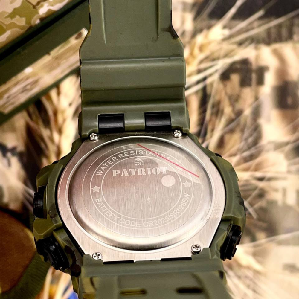 Годинник наручний Patriot 004CMGRTRO ТРО Зелений камуфляж + Коробка