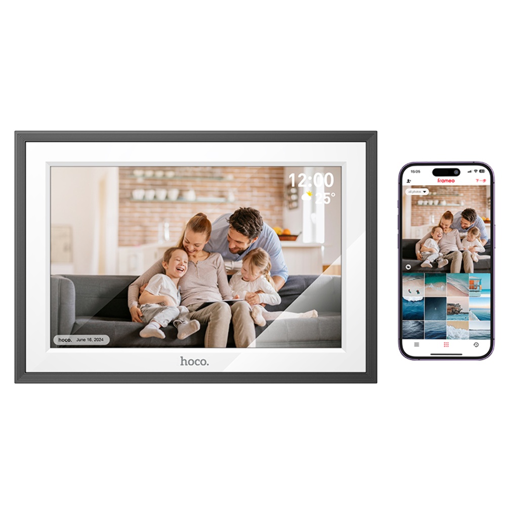 Цифровая фоторамка Hoco HI13 Wi-Fi 10.1 дюймов black