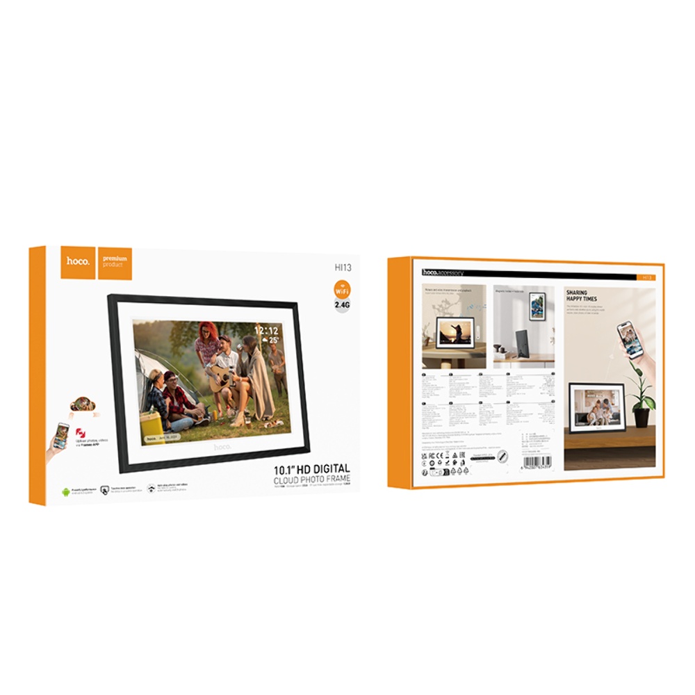 Цифровая фоторамка Hoco HI13 Wi-Fi 10.1 дюймов black