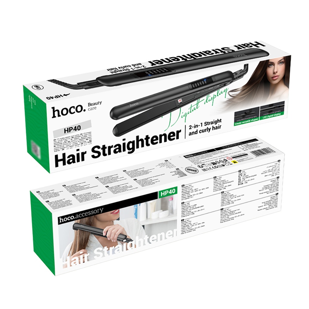 Утюжок выпрямитель для волос Hoco HP40 black