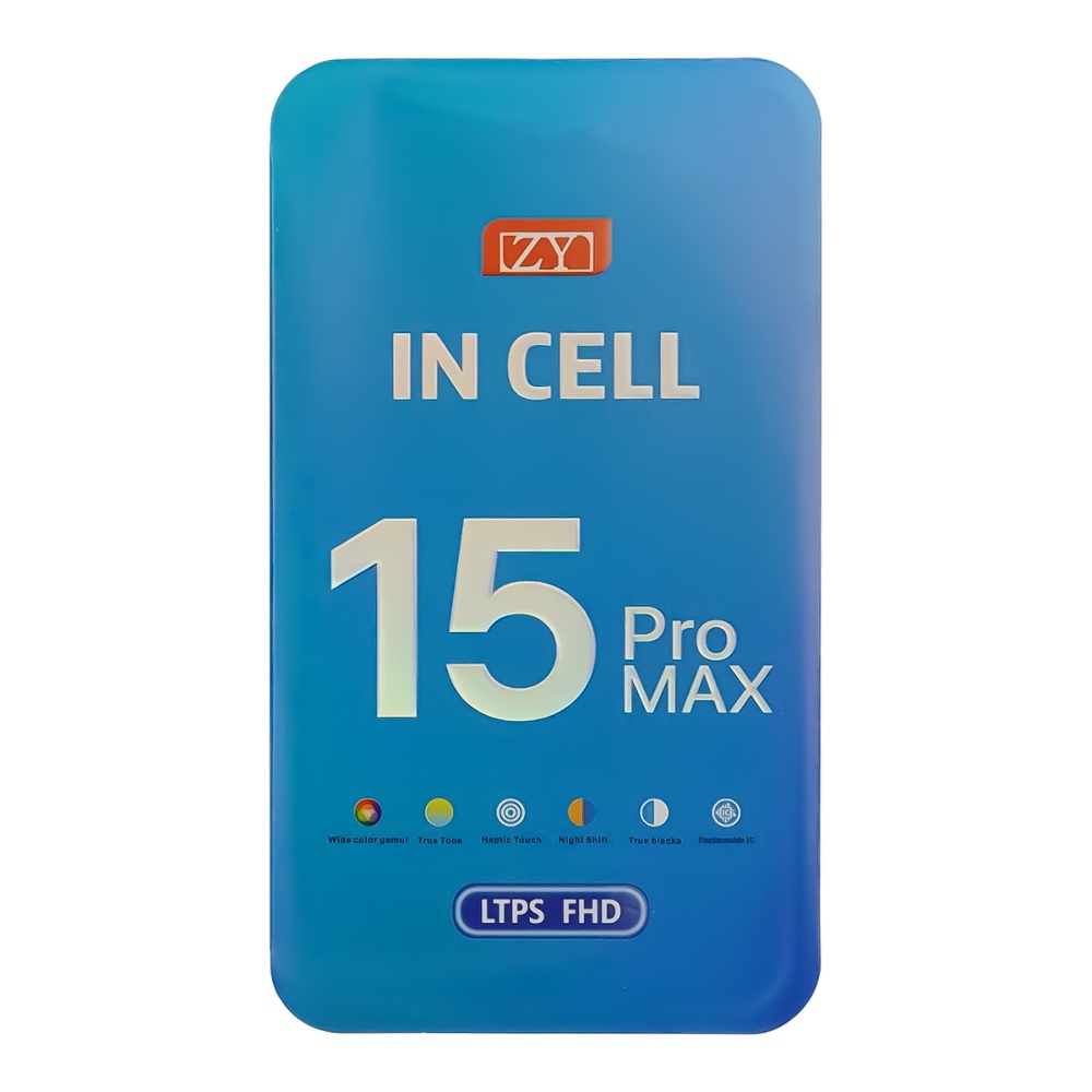 Дисплей для Apple iPhone 15 Pro Max с чёрным тачскрином ZY-IN CELL