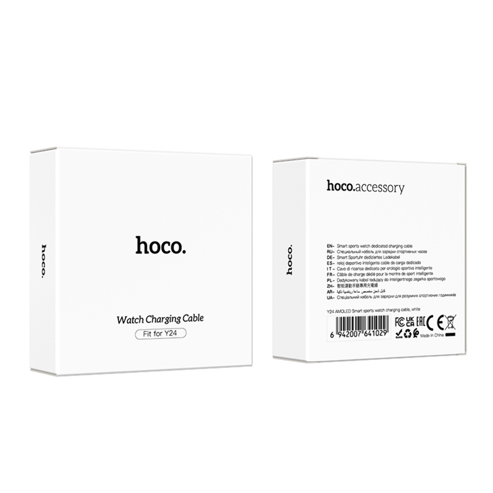 USB кабель для смарт часов Hoco Y24 white