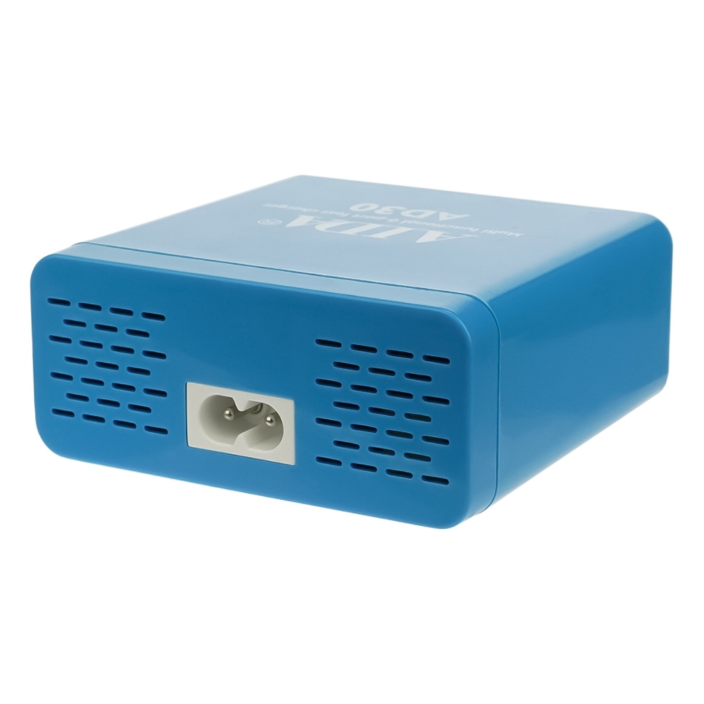 Зарядная станция с индикацией параметров зарядки Aida AD30 (5 USB/ 1 Type-C, Fast Charge 3.0, 40W)