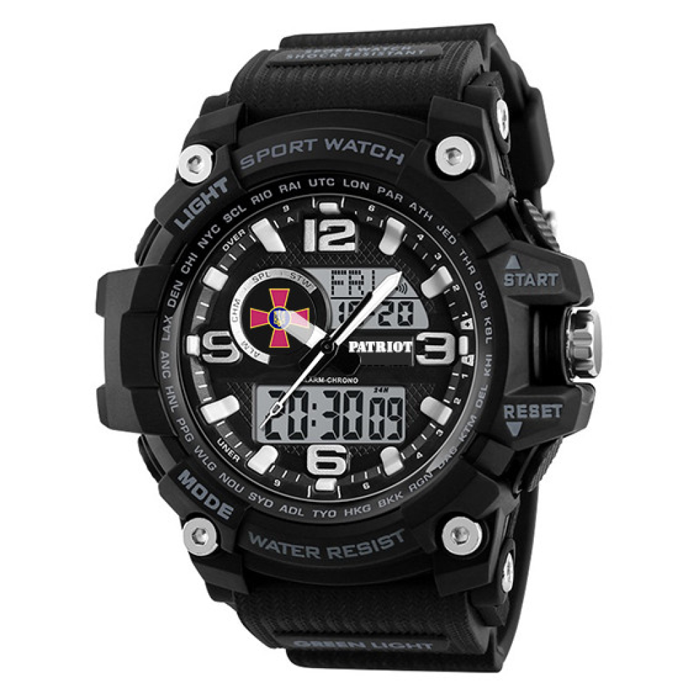 Годинник наручний Patriot 012BKSU ЗСУ Чорні + Коробка.
