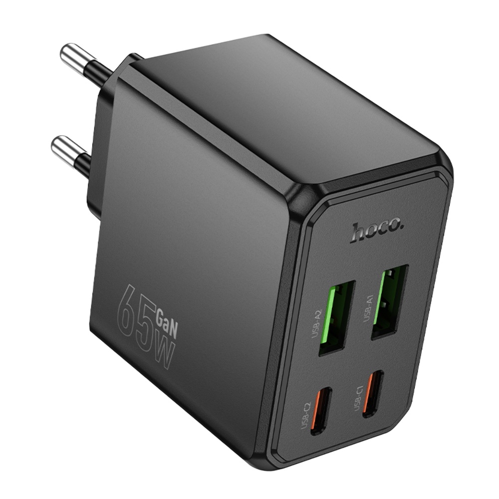 Сетевое зарядное устройство Hoco CS19A 2 USB/ 2 Type-C PD 65W black