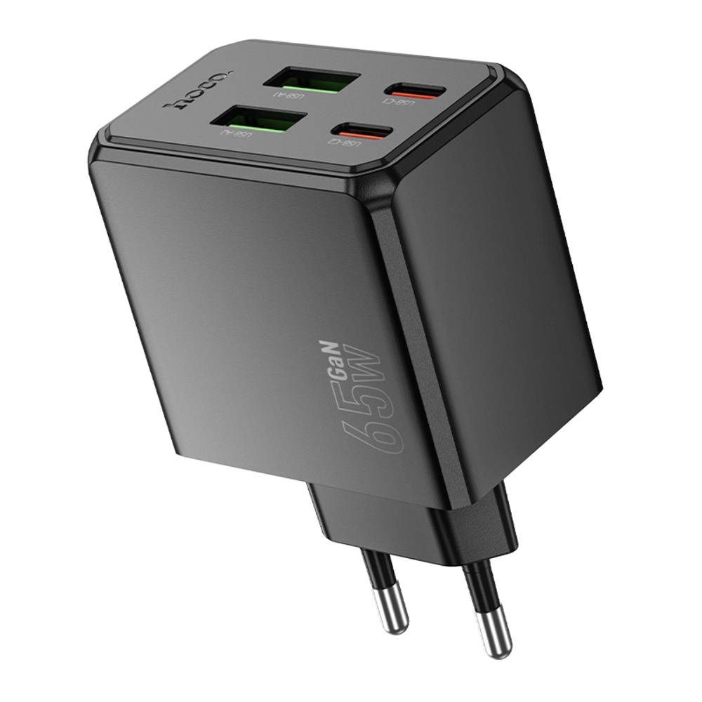 Сетевое зарядное устройство Hoco CS19A 2 USB/ 2 Type-C PD 65W black