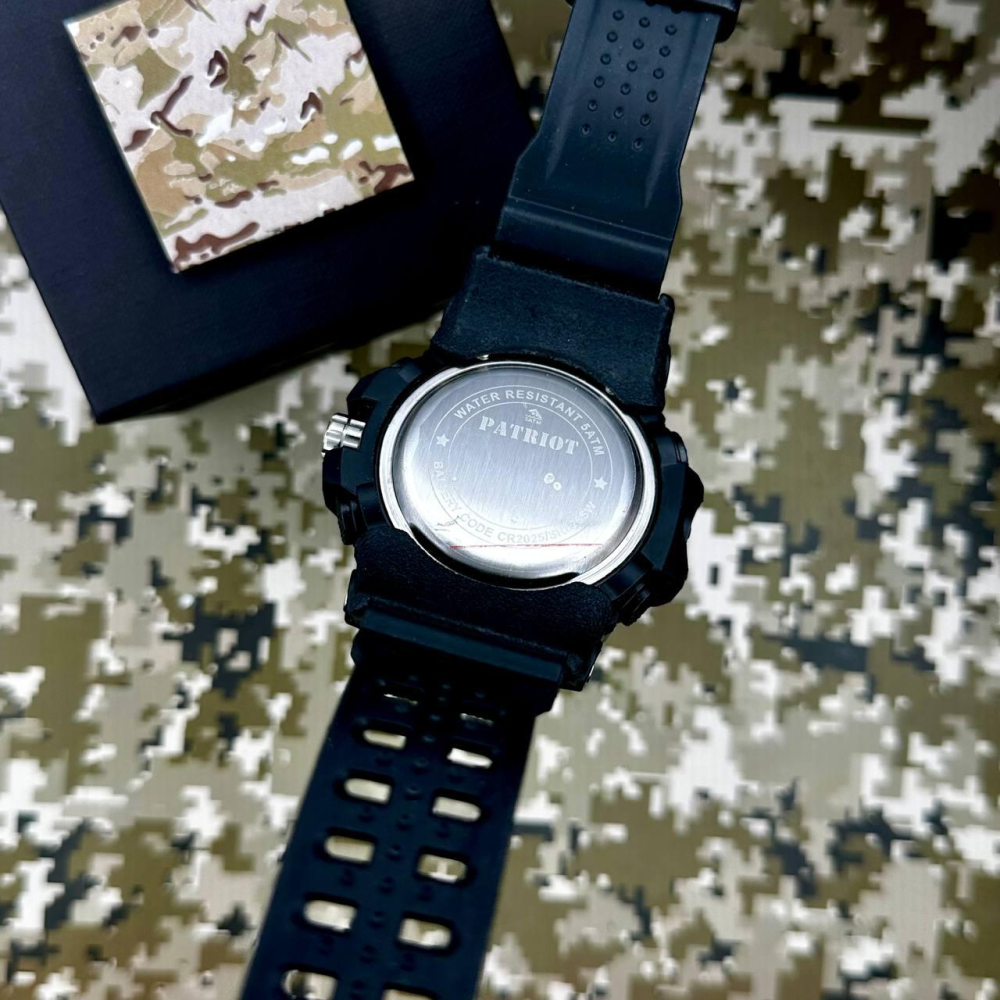 Годинник наручний Patriot 012BKDPS ДПС Чорні + Коробка.