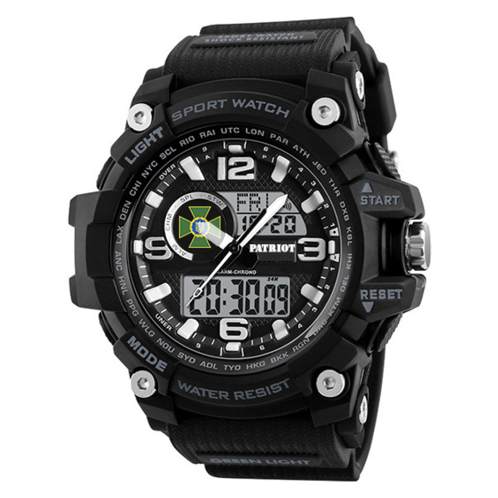 Годинник наручний Patriot 012BKDPS ДПС Чорні + Коробка.