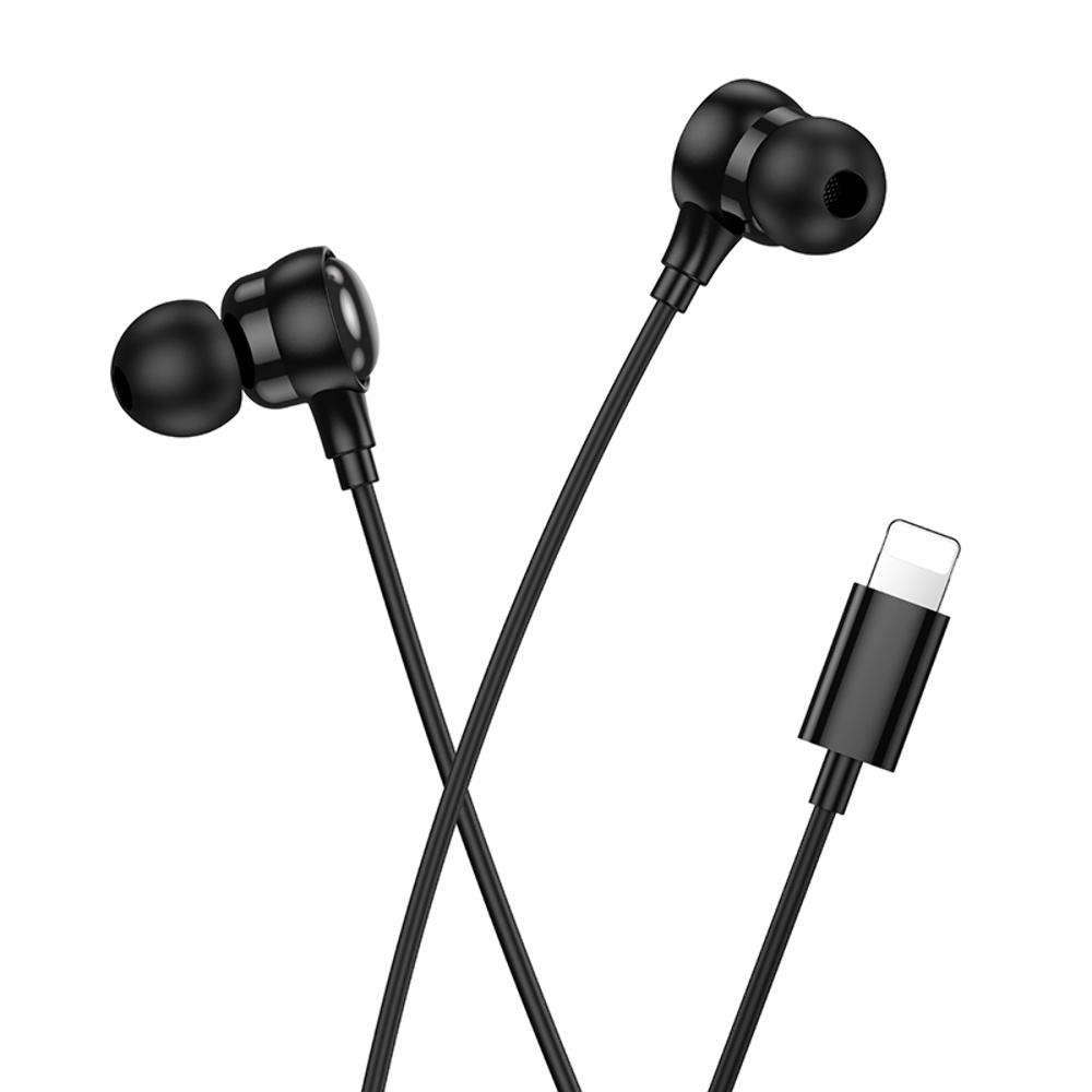 Наушники вакуумные Hoco M116 с микрофоном Lightning black