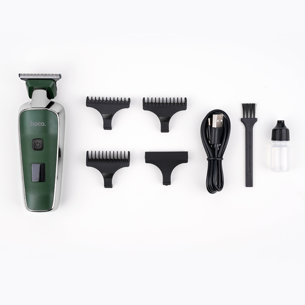 Машинка для стрижки волос Hoco HP23 green
