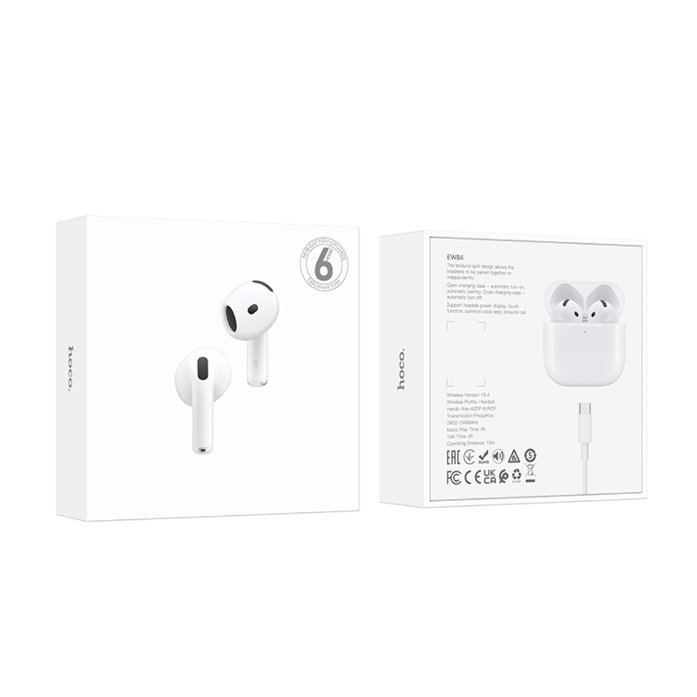 Беспроводные TWS наушники Hoco EW84 вкладыши white