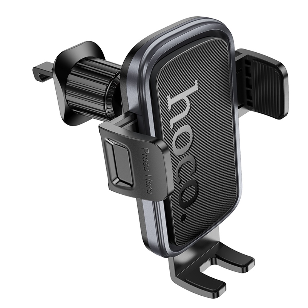 Автодержатель Hoco H78 black metal grey