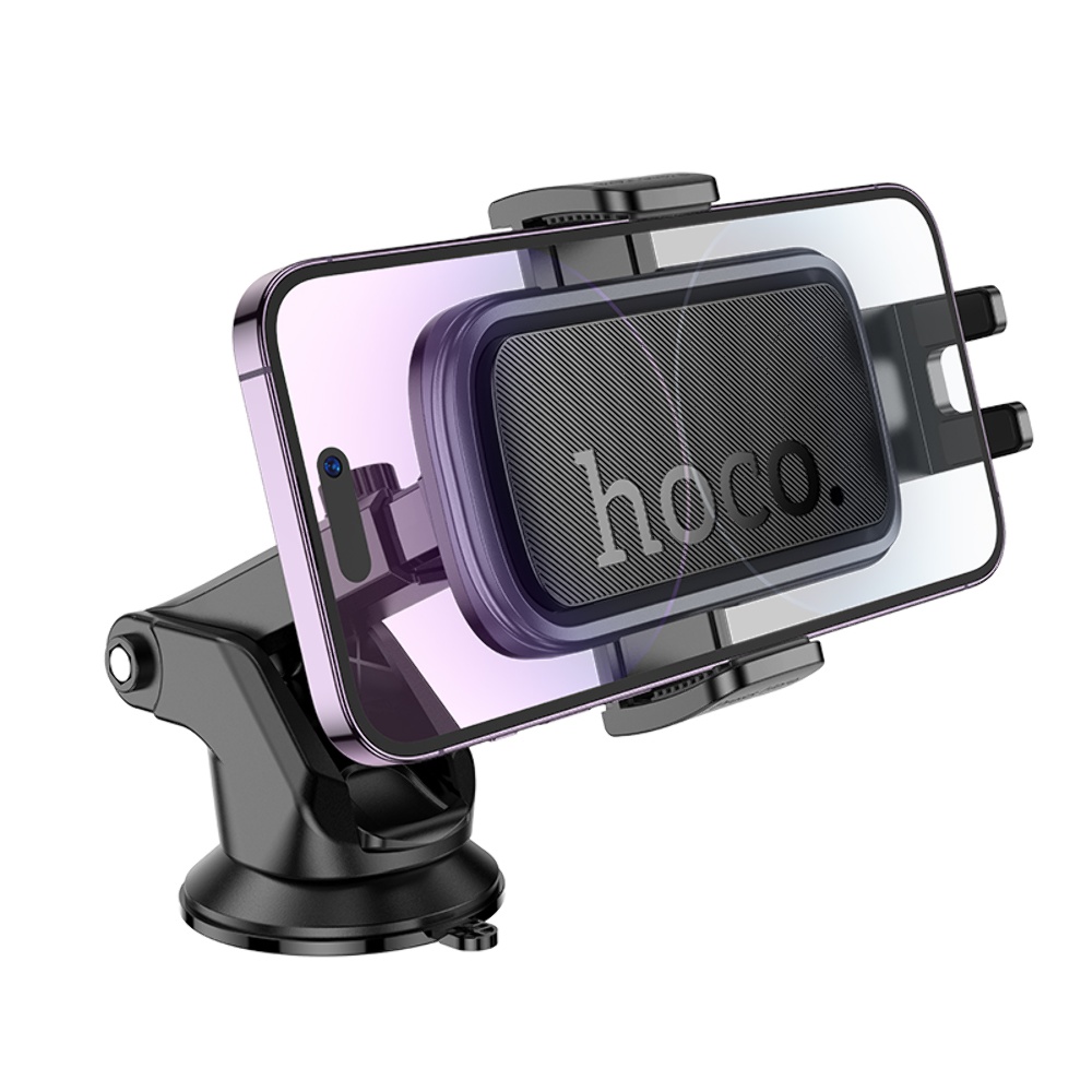 Автодержатель Hoco H79 black metal grey