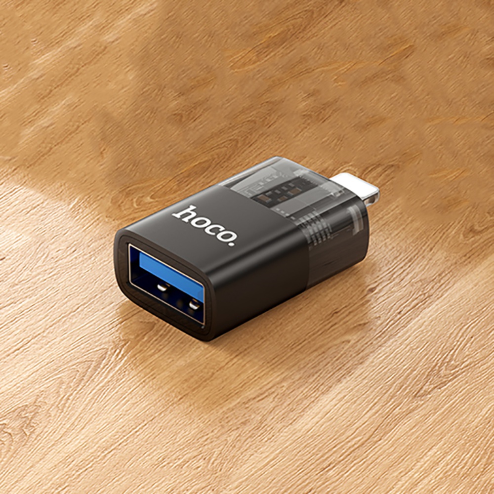 Адаптер переходник Hoco UA36 Lightning to USB black