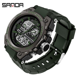 Sanda 6024 Black-Military Wristband Sanda 6024 Black-Military Wristband