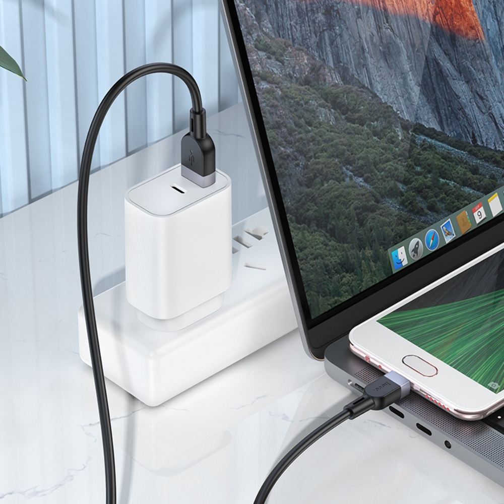 Кабель Hoco X109 USB to MicroUSB 1m black