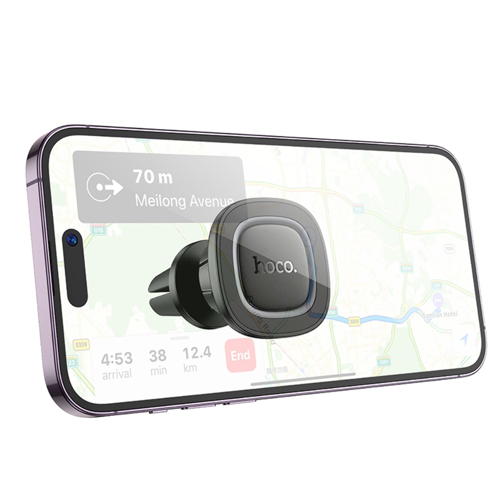 Автодержатель Hoco H72 магнитный black metal gray