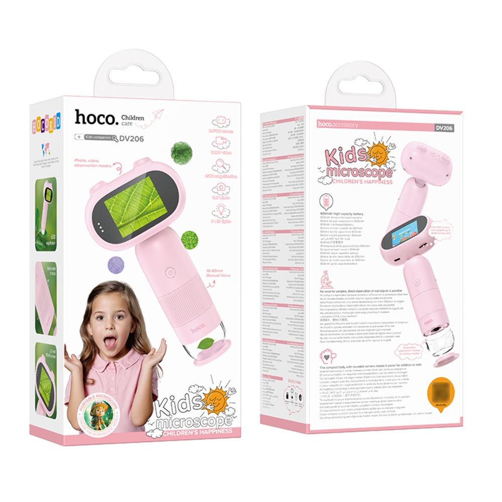 Детский микроскоп Hoco DV206 pink