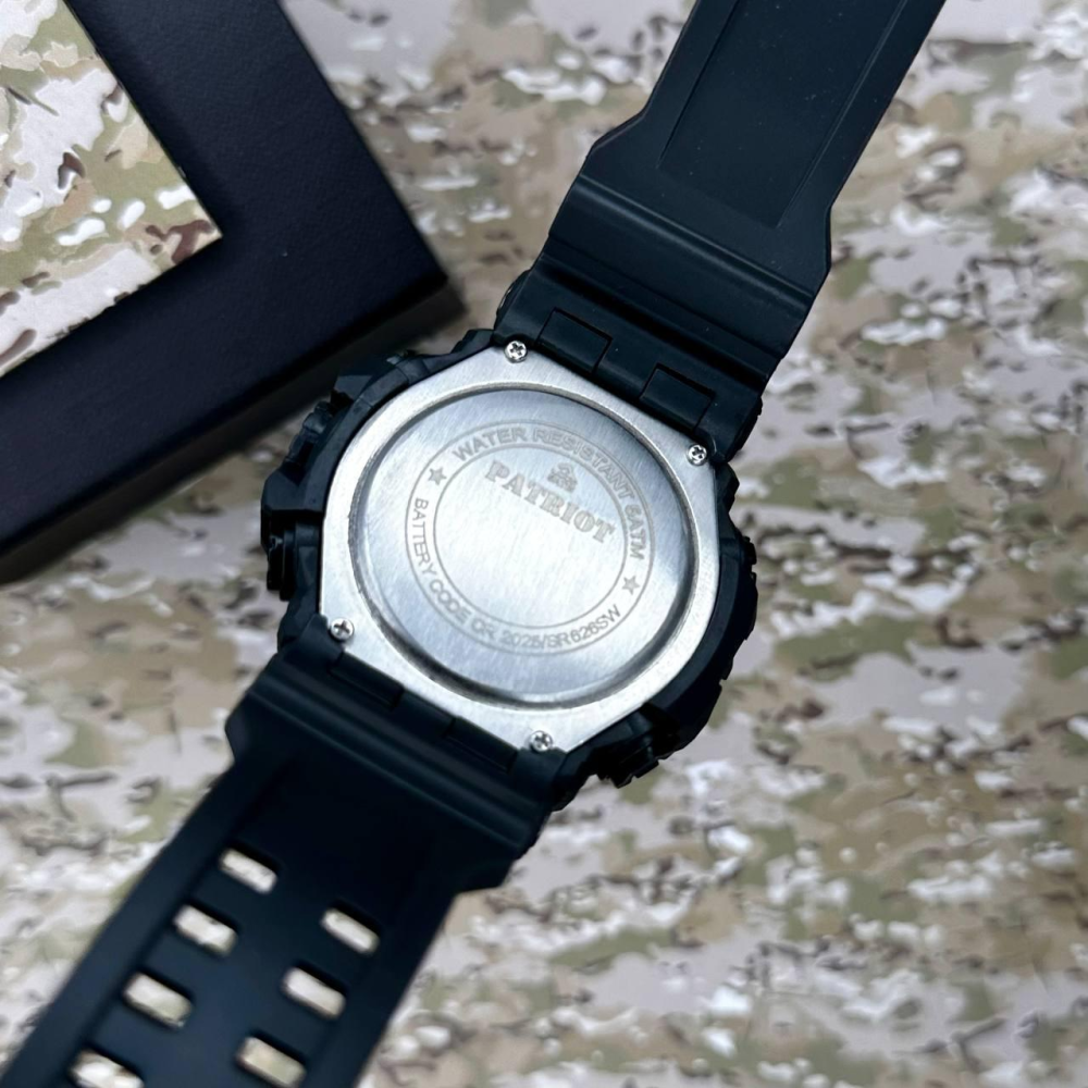 Годинник наручний Patriot 003BKPO Поліція Чорні + Коробка.