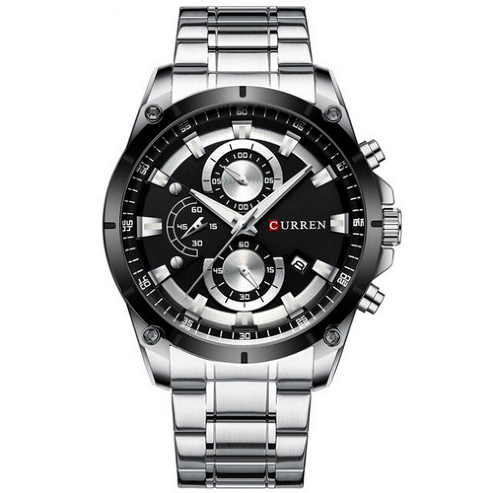 Curren 8360 Silver-Black